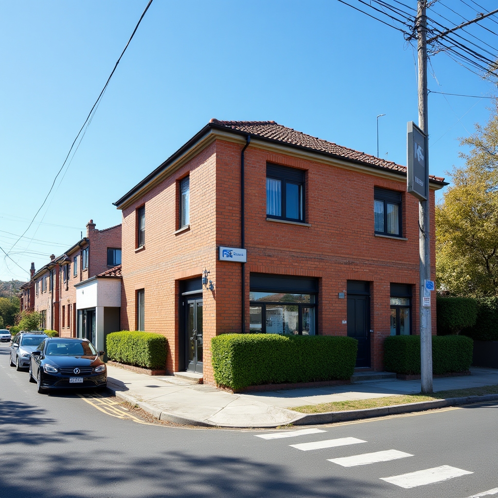 Exterior of the office building on Victoria Road, Gladesville
